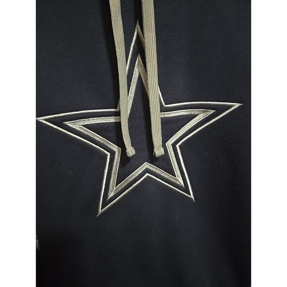Dallas Cowboys Authentic NFL Hoodie Sweatshirt Blue Gray Embroidered Star EUC L - Picture 2 of 8